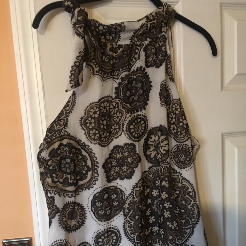 New York and Company tie neck top